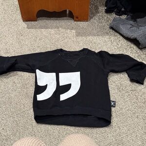 nununu Black and White Kids Sweatshirt